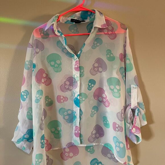 Derek Heart Women's multi Blouse - Picture 1 of 3